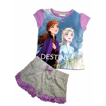 Pijama verano gris Frozen Disney