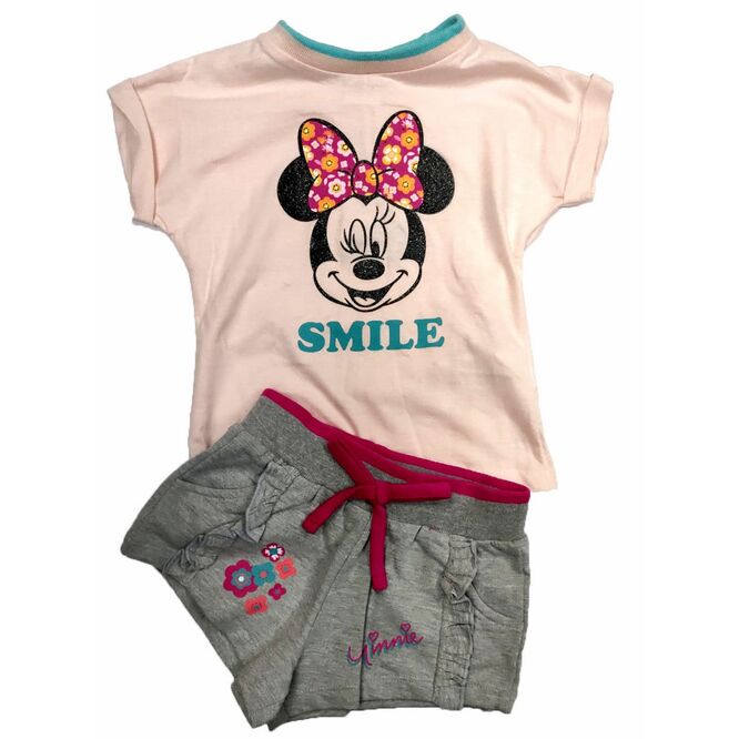 Conjunto verano rosa Minnie Mouse Disney 3 aos