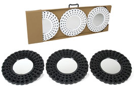 Set 3 espejos Lian 25 cm