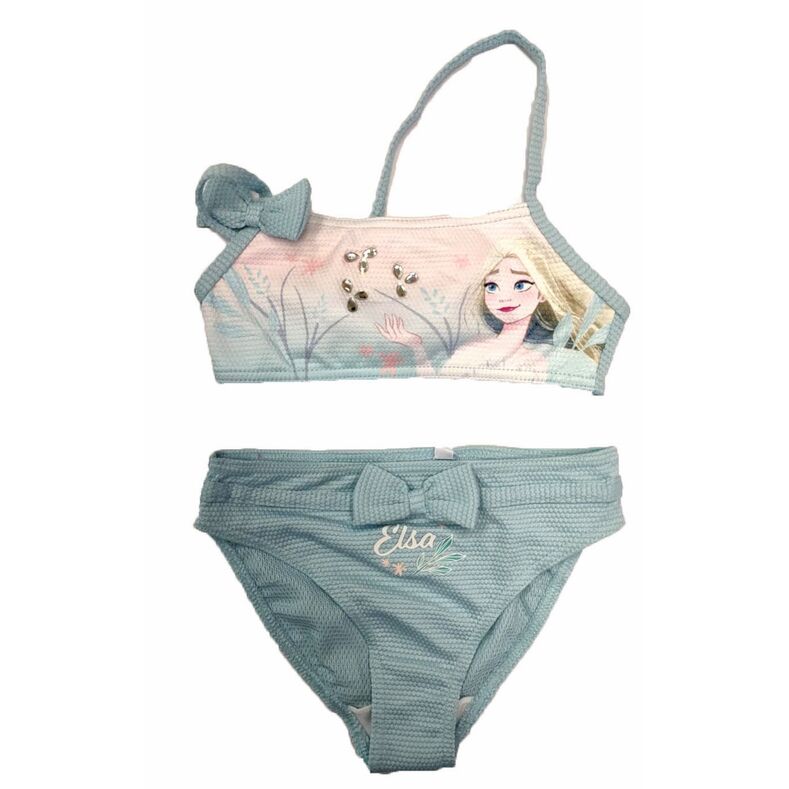 Bikini azul claro Frozen 8 aos