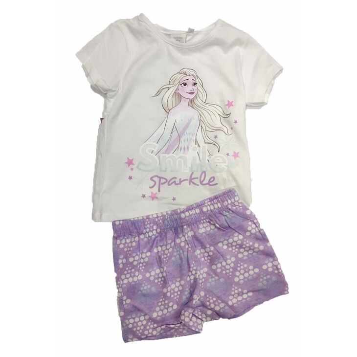 Conjunto verano blanco Frozen 4 aos