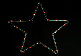 Estrella con Luz Multicolor 56 cm