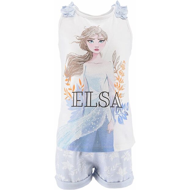 Pijama azul manga corta Frozen