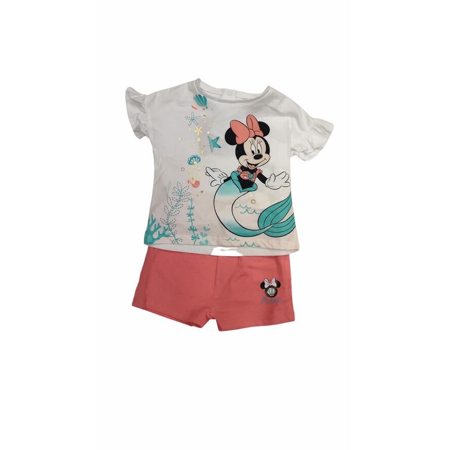 Conjunto verano rosa claro Minnie Mouse Disney 6 Meses