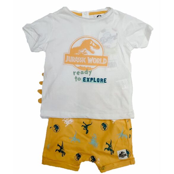 Conjunto blanco verano Jurassic World 6 Meses