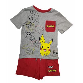 Pijama verano gris Pokemon