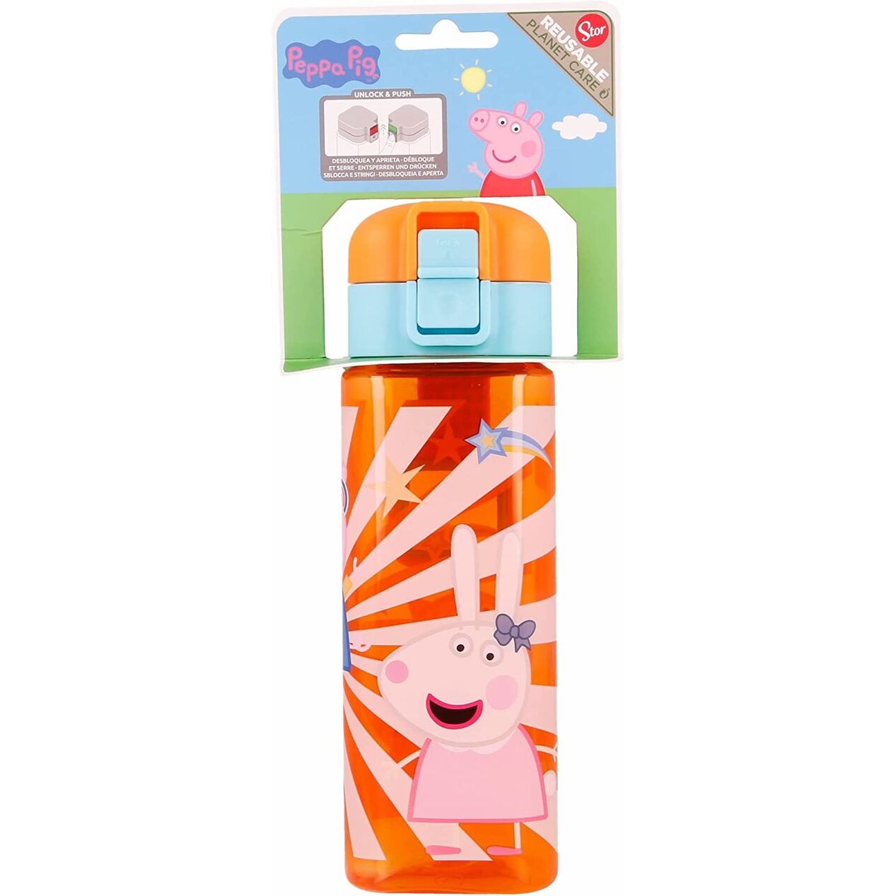 Botella cantimplora con cierre Peppa Pig 550 ml