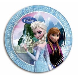 Pack 8 platos cartón Frozen 20 cm