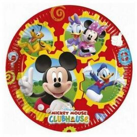 Pack 8 platos de cartón Mickey Mouse Disney 19,5 cm