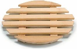 Set dos salvamanteles de Bambú redondos 17 cm