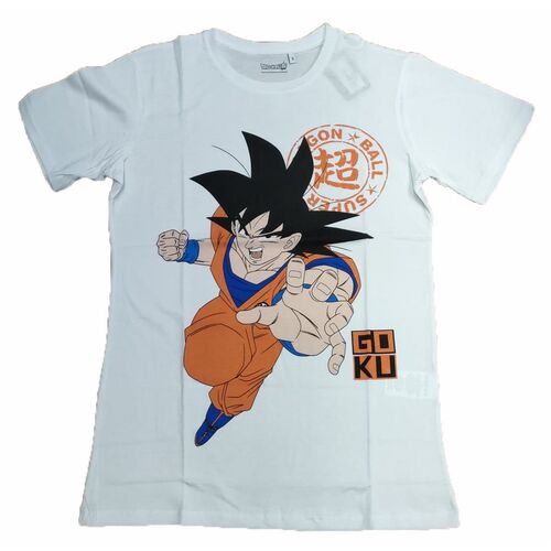 Camiseta adulto blanca Dragon Ball S