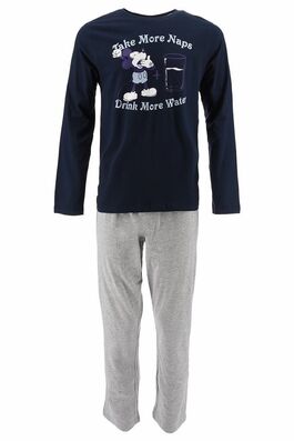 Pijama largo adulto azul oscuro Mickey Mouse Disney