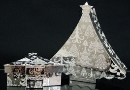 Set 2 Cajas Árbol Cartón