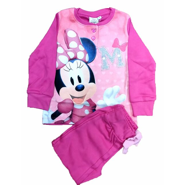 Pijama invierno Minnie Mouse Disney fucsia 3 años