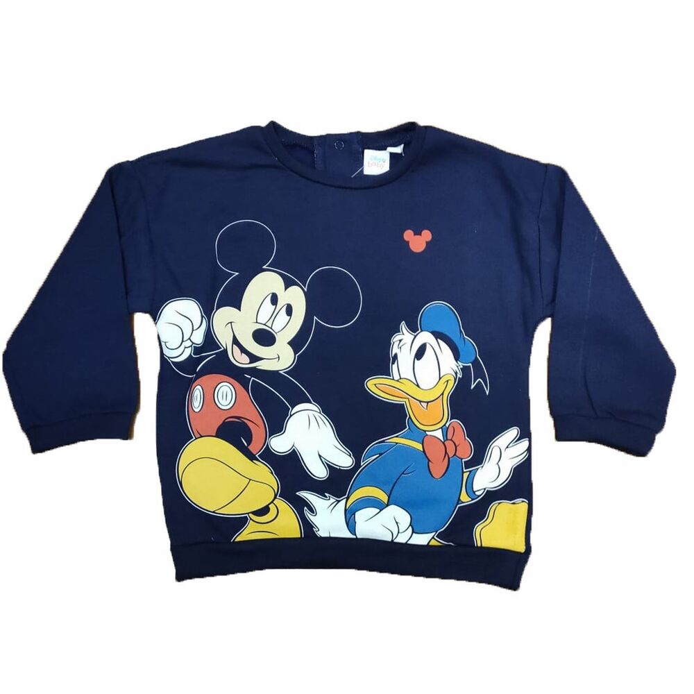 Sudadera bebé azul Mickey Mouse y Donald Disney Meses - Tienda online