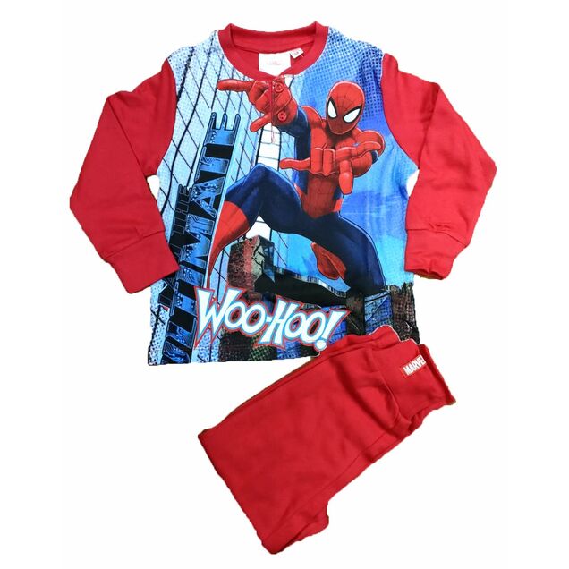 Pijama invierno Spiderman Marvel Vengadores rojo 3 aos