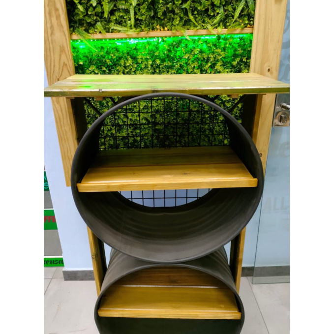 Mueble diseo eventos y barriles con leja personalizable 119 x 35 x 70 cm