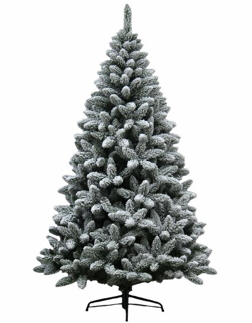 rbol Navidad nevado "Harry" base metal 210 cm