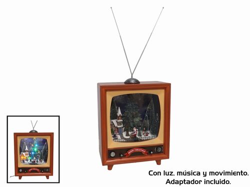 Televisor musical Christmas 31 leds luz msica y movimiento