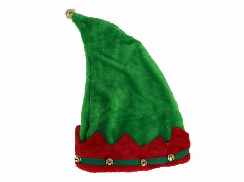 Gorro elfo adulto Cascabeles Navidad 41 cm