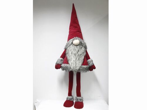 Figura decoracin Navidad Gnomo "Aitor" 55 x 43 x 160 cm