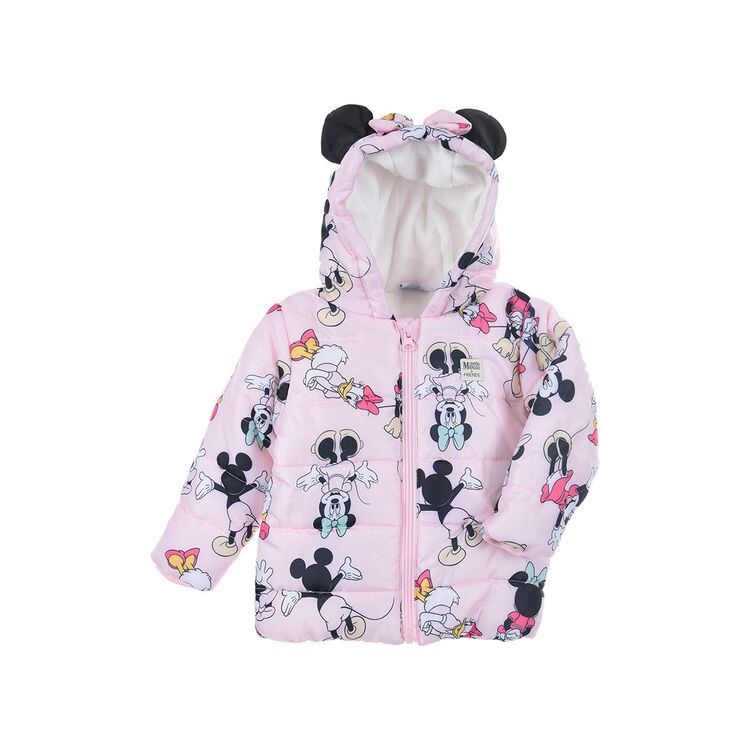 Parka rosa claro Minnie Mouse Disney 6 Meses