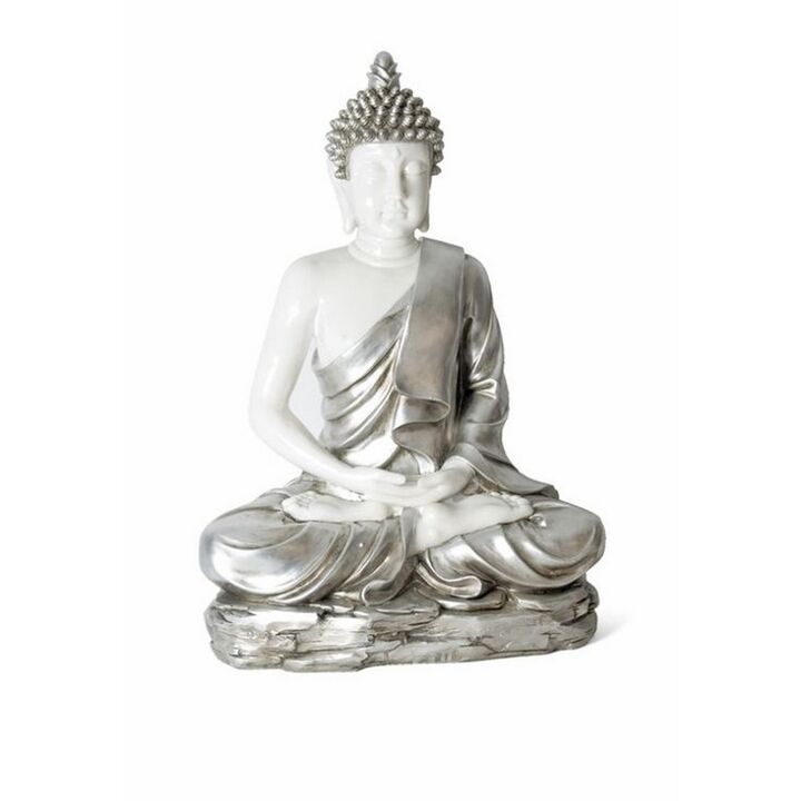 Figura de Buda "Marfil" resina 49 x 26 x 73 cm