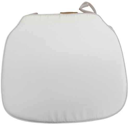 Cojín blanco para silla Crossback 43 x 39 x 4 cm