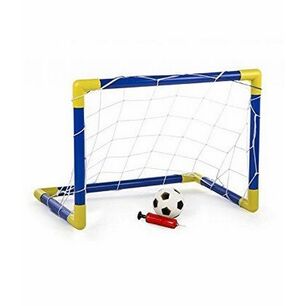 Mini portería fútbol con balón hinchable