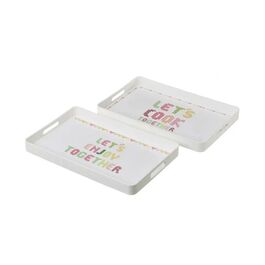 Bandeja Cross Stitch plástico 40 x 25,5 x 3,5 cm