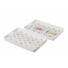 Bandeja Cross Stitch plástico 40 x 25,5 x 3,5 cm