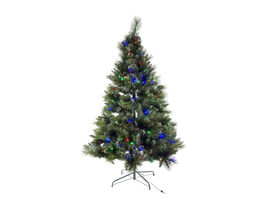 Árbol 120 cm verde 100 Led multicolor D
