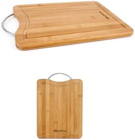 Tabla cortar Quttin Bambú/Metal 27 x 20 x 1,5 cm