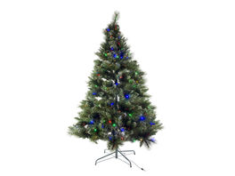 Árbol 150 cm verde 150 led multicolor