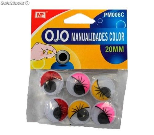 Ojos manualidades 20mm - Tienda online