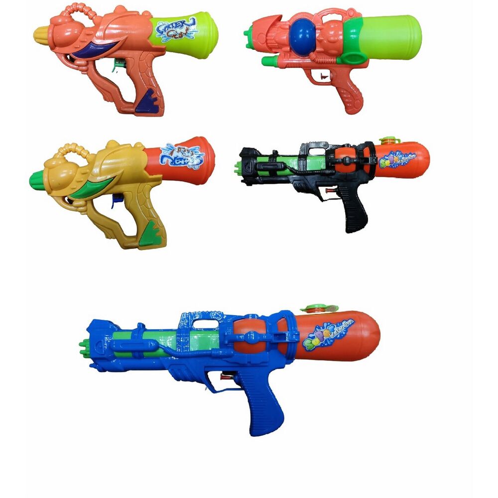 Pistola agua plástico "Super Gun" 30 cm TIENDA ONLINE KMON