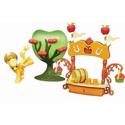 Set figuras My Little Pony 19 x 11 cm Modelo "Puesto de zumo"