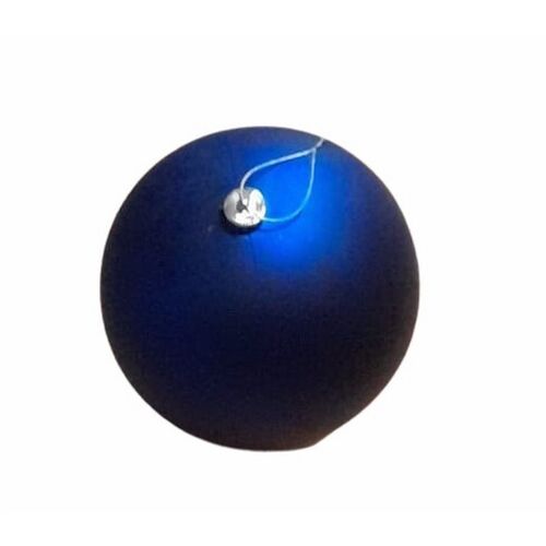 Bola Navidad mate Azul 20 cm