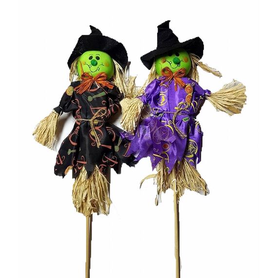 Figura Bruja decoracin Halloween 33 cm