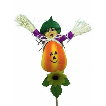 Figura decoración Calabaza Halloween 15 cm