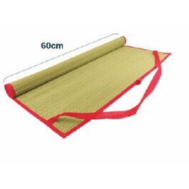 Esterilla playa poliester roja con asa 180 x 60 cm