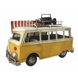 Vehículo van vw vintage con toldo 29 x 23 x 17 cm