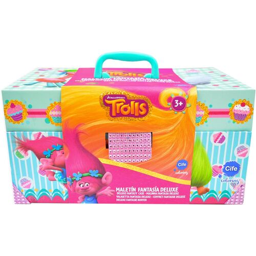 Maletín Fantasía Deluxe Trolls 32.5 x 18.5 x 16.5 cm