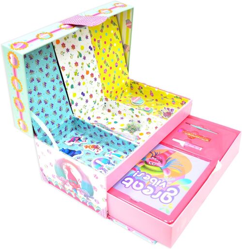 Maletín Fantasía Deluxe Trolls 32.5 x 18.5 x 16.5 cm