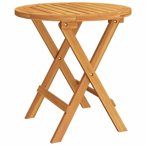 Mesa bistró plegable terraza madera acacia 47 x 46 cm