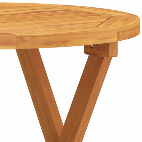Mesa bistró plegable terraza madera acacia 47 x 46 cm