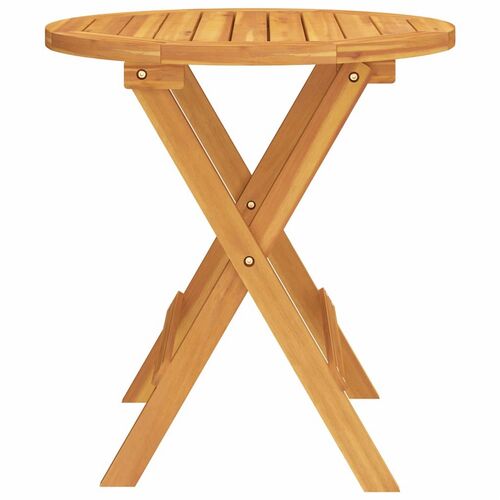 Mesa bistró plegable terraza madera acacia 47 x 46 cm