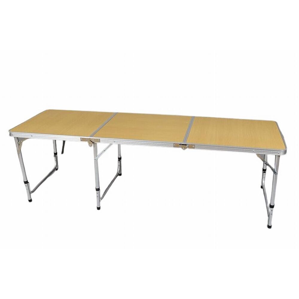 Mesa plegable triple chapada natural 60 x 180 x 70 cm - Tienda online