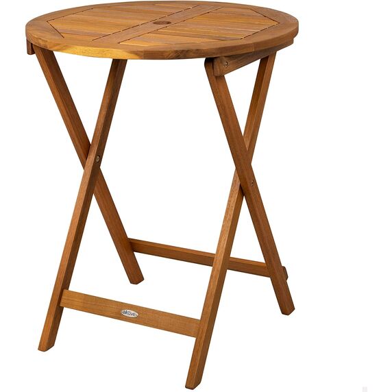 Mesa redonda acacia 60 cm diámetro