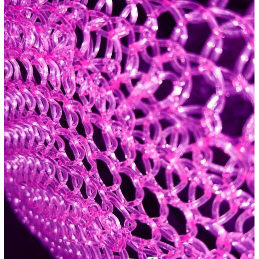 Malla PVC estrecha Purpurina 1 x 10 metros Rosa